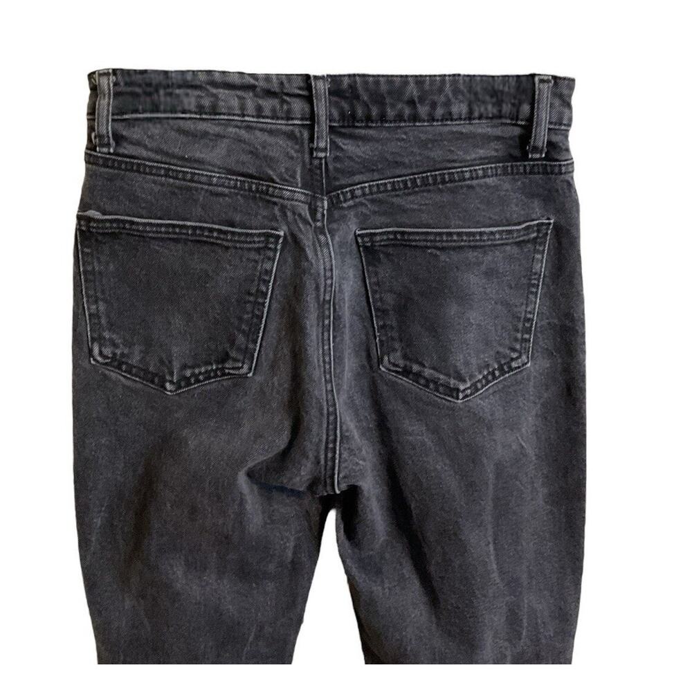 Zara Jeans Women's Size 6 Black Denim High Rise Cotton Elastane - Picture 7 of 8